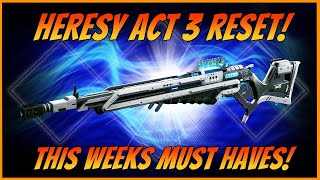 Destiny 2 Act 3 Reset! New Story Missions! New Strike! Bright Dust! New Loot!