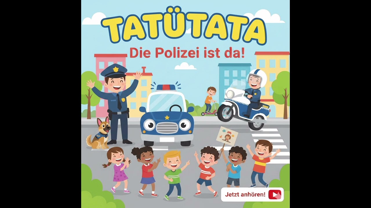 Tatütata, die Polizei ist da! 🚔 Das große Polizeilied für Kinder zum Mitsingen
