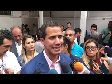 Juan Guaidó regresó a Aragua con ayuda humanitaria incluida