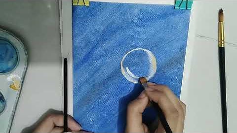 Painting Bubbles with Acrylic Paint for beginners | Time Lapse video