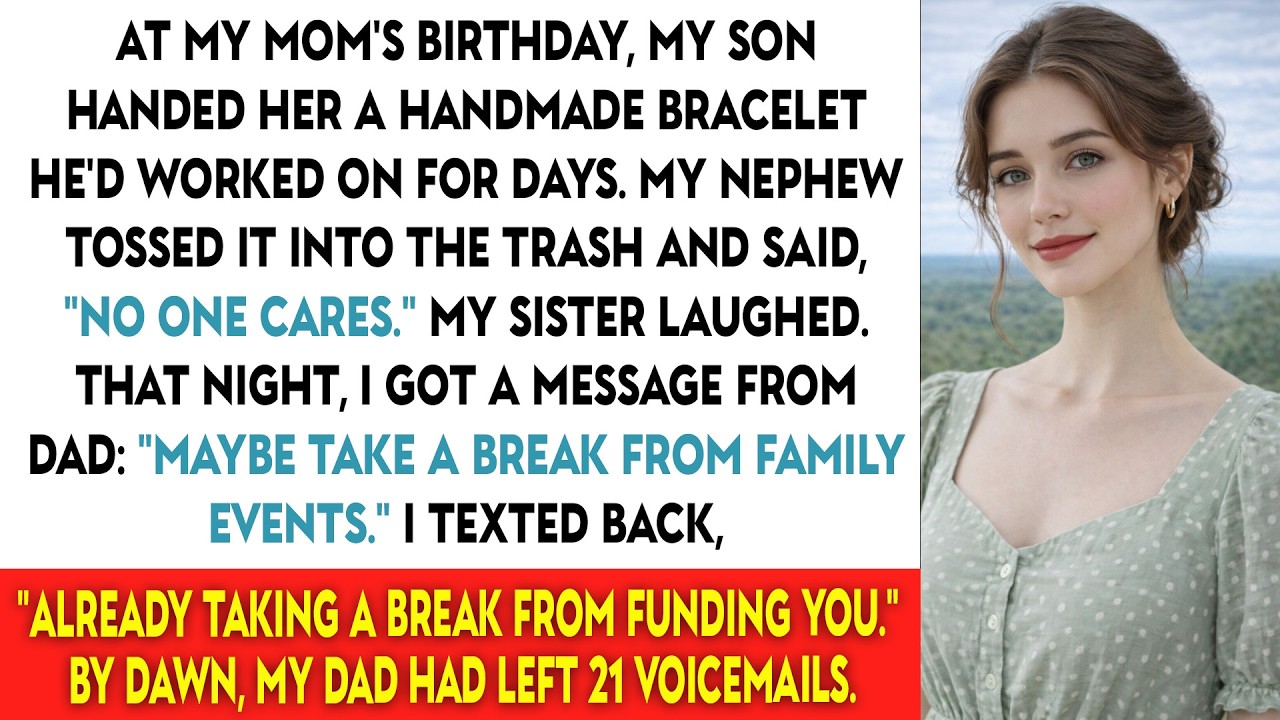 Мой племянник выбросил подарок, который мой сын сделал для моей матери на день рождения, и сказал: