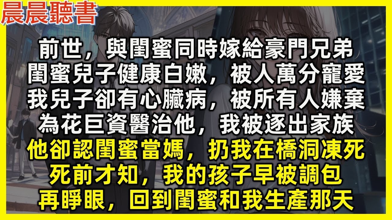 【重生爽文】前世與閨蜜嫁給豪門兄弟，她兒子健康白嫩，受萬分寵愛，我兒子有心臟病，被眾人嫌棄，為花巨資醫治他，我被逐出家族，他卻認閨蜜當媽，扔我在橋洞凍死，死前才知我的孩子早被調包，再睜眼回到生產