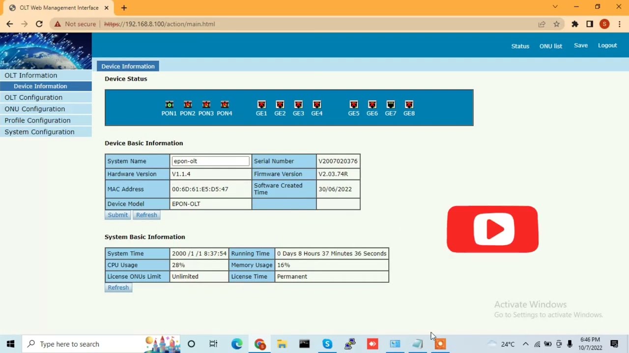 How to add new username and password in EPON and GPON OLT | Create User ...