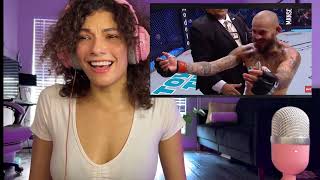 GIRL REACTS TO UFC TOP FINISHES! EXTREME KNOCKOUTS