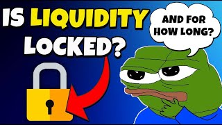 HOW TO CHECK LIQUIDITY OF CRYPTOCURRENCY (AND FOR HOW LONG IS LOCKED)