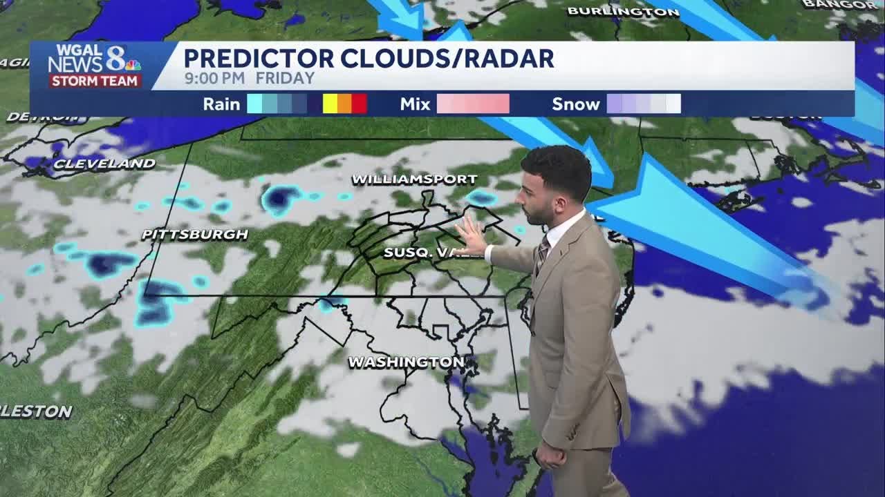 Partly cloudy, isolated shower chance; more weekend rain chances - YouTube