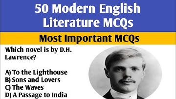 50 English Literature MCQs | Modern Age | UGC NET, UPTGT, PGTRB, JKPSC, KSET | Competitive Exam Prep