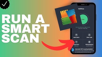 How to run a smart scan in the AVG Antivirus app?