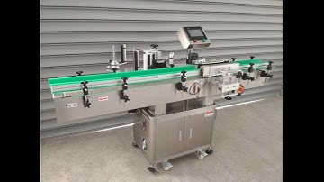 Automatic tapered jar bottle label machine manufacturers wrap around sticker label applicator