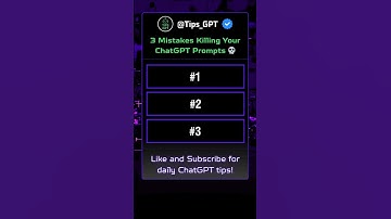 3 Mistakes Killing Your ChatGPT Prompts 💀 #chatGPT #productivity #ai #shorts