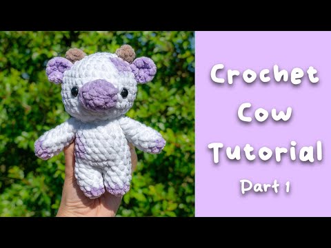 Crochet Cow Tutorial - Free Amigurumi Pattern How To Part 1