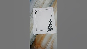 5 beautiful black borderdesigns #frontpage #borderdesign #schoolproject #notebookdesign #shortsfeed