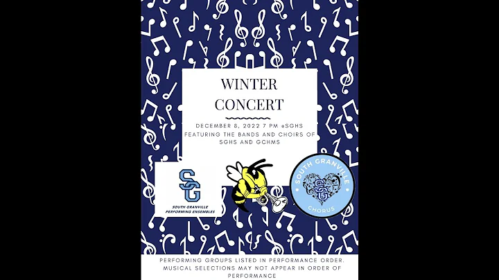 SGHS Chorus Winter Concert 2022