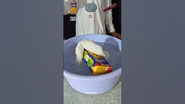 Try to guess how many tissue paper it tooks to float?#asmr #experiment #tissuepaper #satisfyingasmr