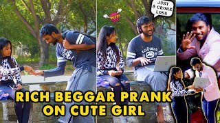 Beggar With Car🚗 & iMac💻 Prank🔥| Rich Beggar Prank On Cute Girl💸🔥 | Kovai Kusumbu | Kovai 360*