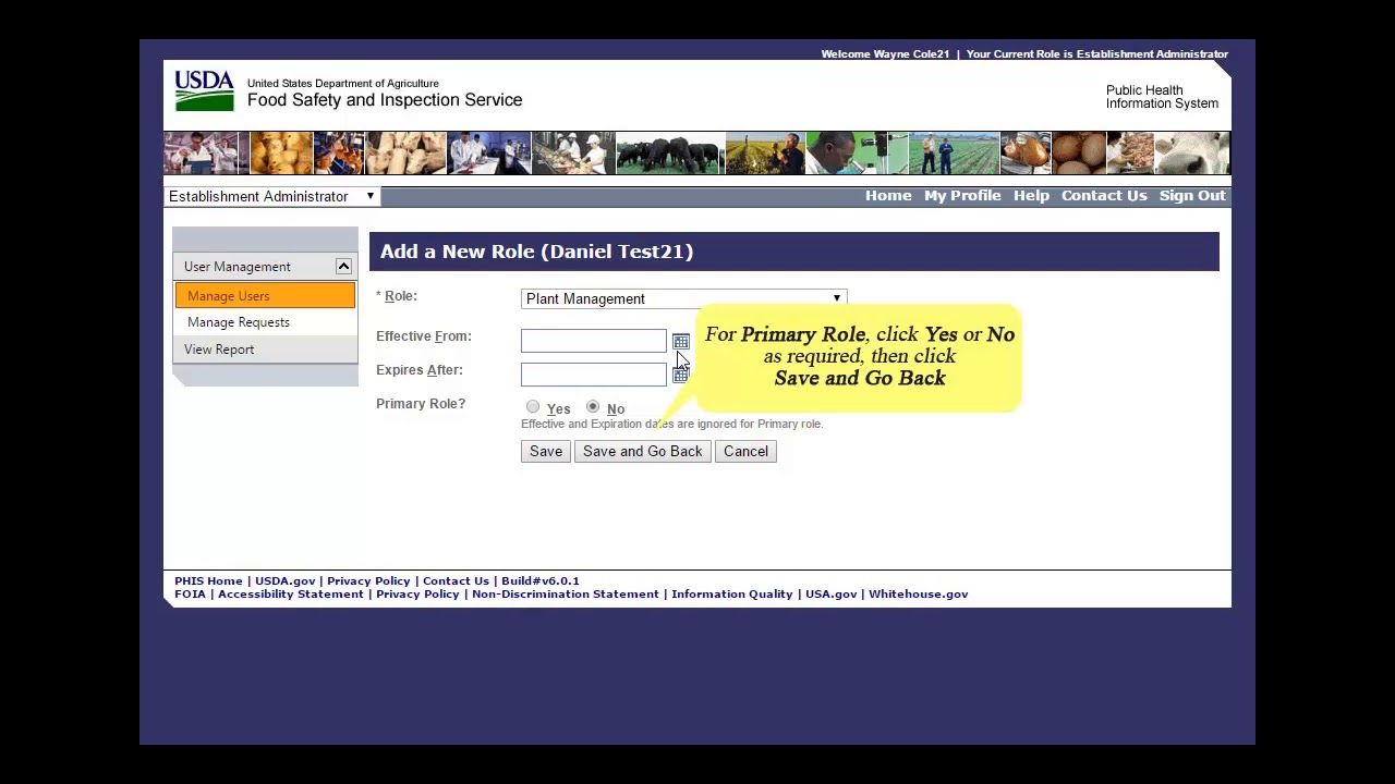 asloum Add Roles to Existing User’s Profile