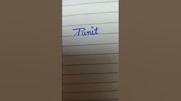 Punit name in cursive writing ❤️|| requested vedio||#cursive#writing#viral#yt shorts...