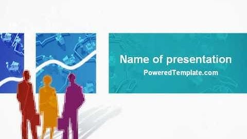 Work In The Office PowerPoint Template by PoweredTemplate.com