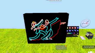 Neon Ballroom Dancers animated gif prim(boxed)