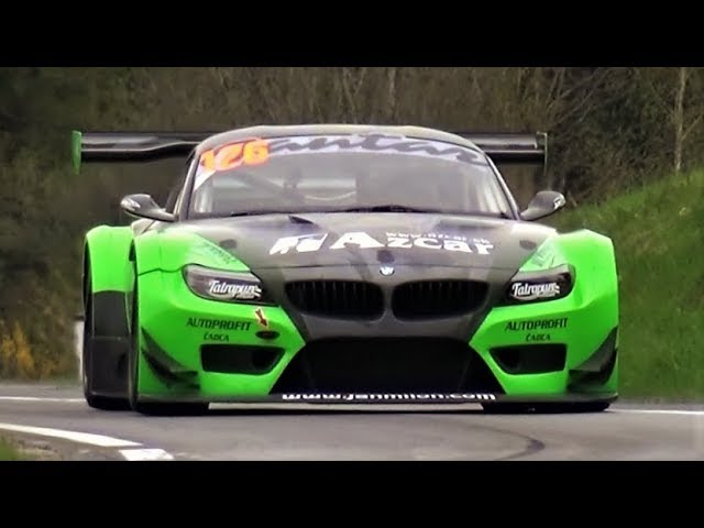BMW Z4 GT3 4.4 V8 Monster // 600Hp NA Pure Rumbling Sound - YouTube