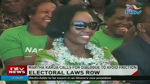 Martha Karua calls for dialogue on electoral laws row to avoid friction