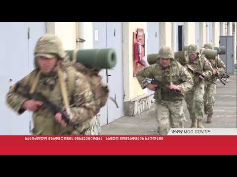 საბრძოლო მზადყოფნის ინსპექტირება   სამთო მომზადების სკოლაში