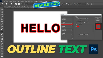 How to Add a Stroke to Text in Photoshop 2024 | Photoshop Tutorial For Beginner