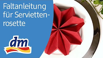 Servietten falten - YouTube