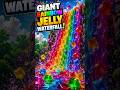 Giant Rainbow Jelly Waterfall! 🌈💦😱#shorts #rainbow #jelly