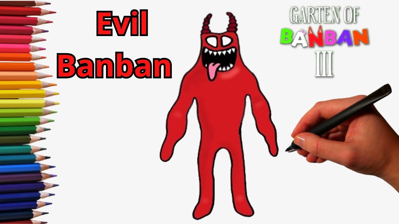 EVIL BANBAN FROM GARTEN OF BANBAN 3 NEW MONSTERS, FAN ART