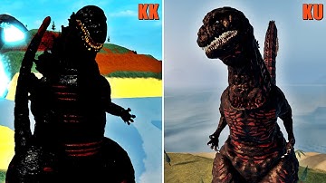Kaiju Universe vs Kaiju Kewl Shin Godzilla Comparison
