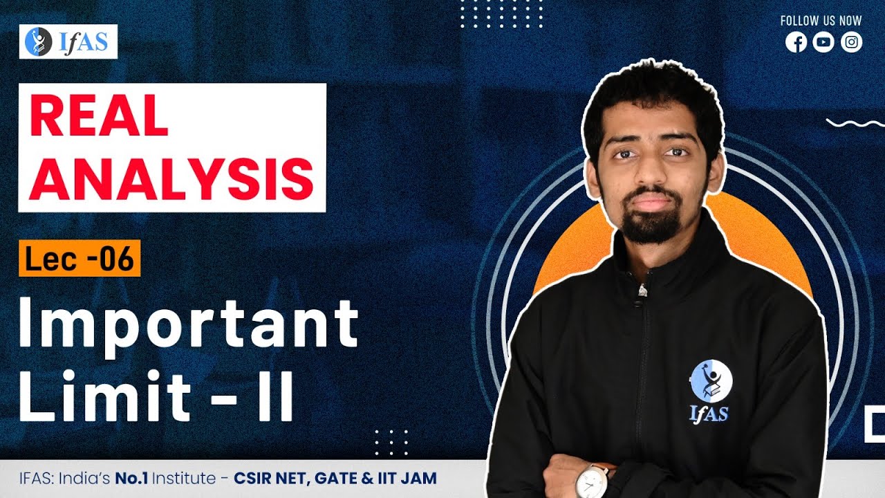 CSIR NET: Important Limits-II in Real Analysis Mathematics 2023 Exam ...