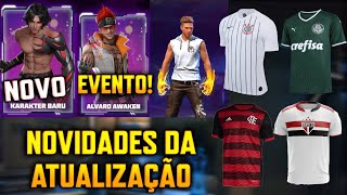 NOVIDADES DA ATUALIZAÇÃO FREE FIRE! NOVOS EVENTOS, PUNHO CHEGANDO, NOVOS ITENS - FF