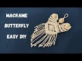 Macrame Butterfly Wall Hanging Tutorial | Easy DIY Boho Decoration