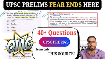 40+ Questions from ONE SOURCE! UPSC 2025 SHOCKING Reveal #ias #upsc #civilserviceexam
