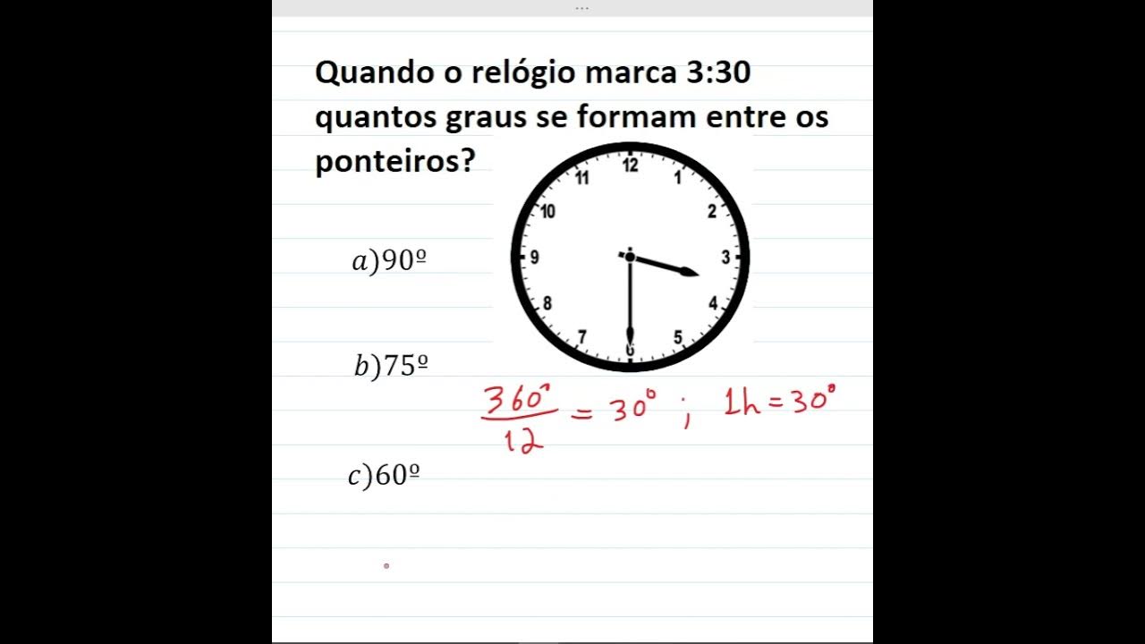  s 3 30 s o quantos graus no rel gio transformando as horas em graus