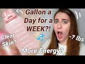 I tried the gallon of water a day for a week challenge - here’s what happened -my honest results -