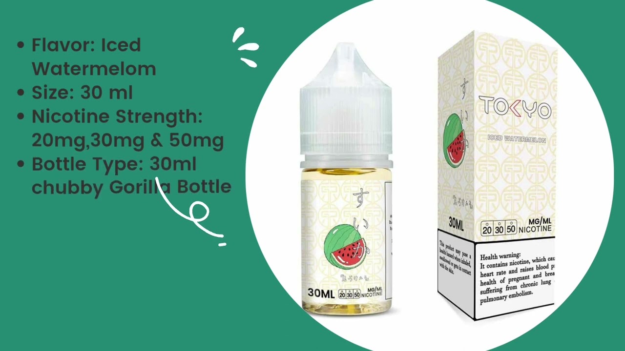 Tokyo classic series 30ml |Flavours | E-Liquids |Nicotine Strength: 20mg,30mg & 50mg