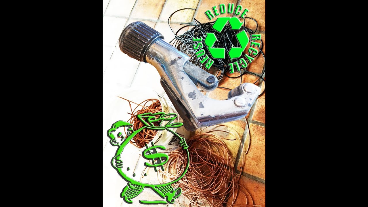 DIY Wire Cable Stripper Peeler Using Tube Cutter Hack Copper Recycling