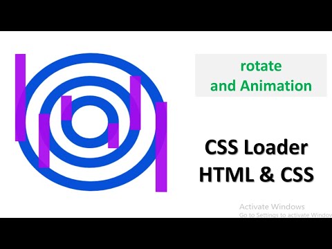 pure Css Loader animation effect /web design/