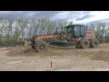 Case 885B grader spreading sand part 1