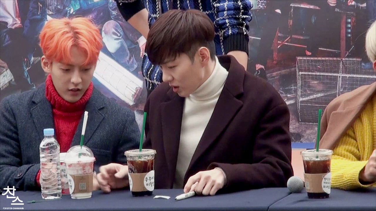 161123 비투비(BTOB) 코엑스 팬싸 준비 중인 이창섭 직캠