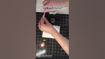 How to make shimmery Mica Spray yourself #micapowders #cardmaking #shorts