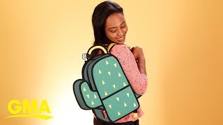 These 3D pop art bags look like paper l GMA Digital