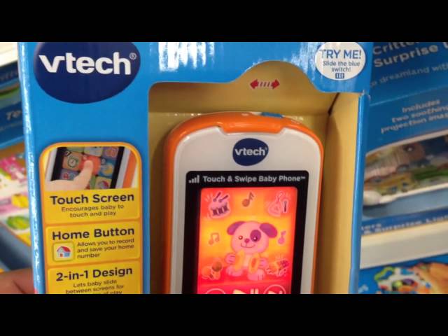 Touch and Swipe Baby Phone, Orange (VTech).