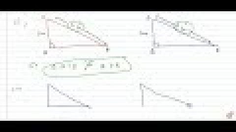 Given below are measurements of some parts of two triangles. Examine whether the two triangles a...