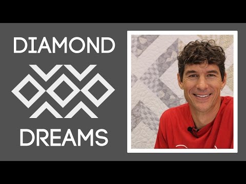 Die Diamond Dreams Quilt: Leicht Quilting Tutorial mit Rob Appel of Man Sewing