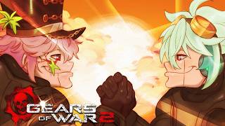 CyYu & Porcelain Maid Collab | Gears Of War 2 Co-Op | INJECT THE TESTOSTERONE IN OUR VEINS