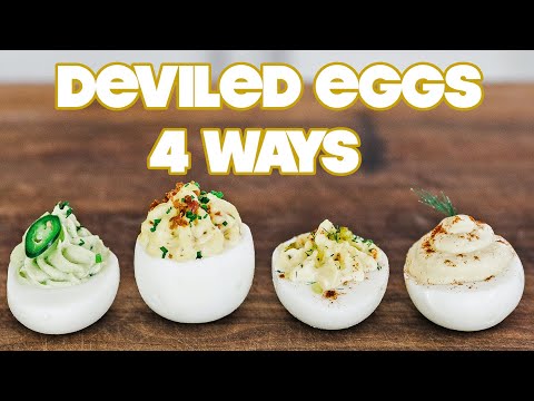 Making Deviled Eggs Four Ways » Classic | Southern | Bacon | Avocado