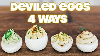 Making Deviled Eggs Four Ways » Classic | Southern | Bacon | Avocado